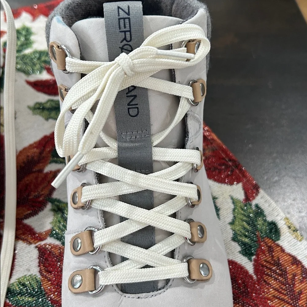 Cole Haan Cream and Gray waterproof Lace-Up Boots! - Picture 3 of 7